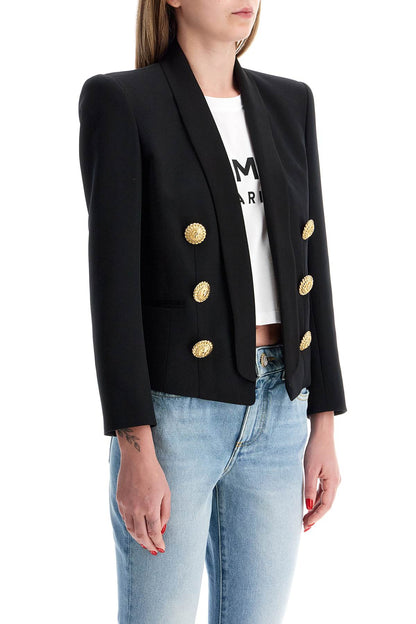 6-button Spencer Jacket  - Black