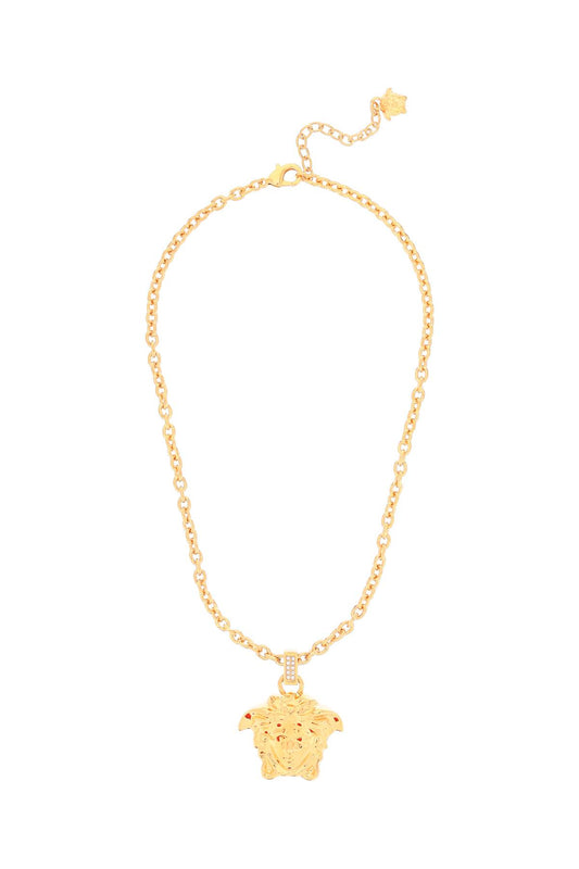 La Medusa Necklace With Crystals  - Gold