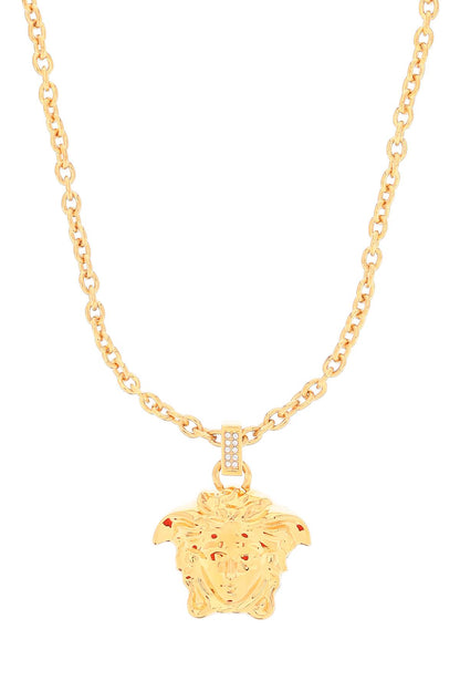 La Medusa Necklace With Crystals  - Gold