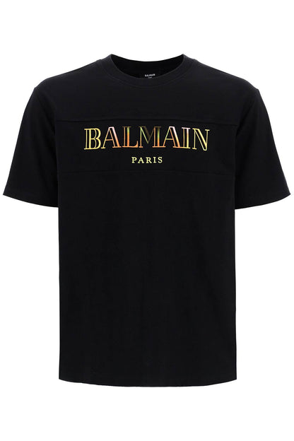 "vintage Balmain Embroidered T-shirt  - Black