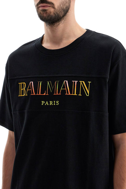 "vintage Balmain Embroidered T-shirt  - Black