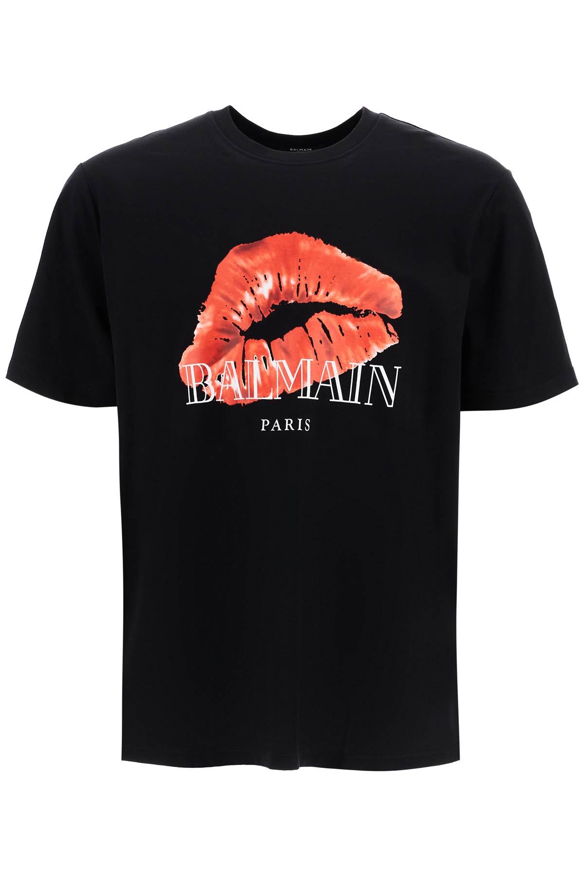 Kiss Print T-shirt  - Black