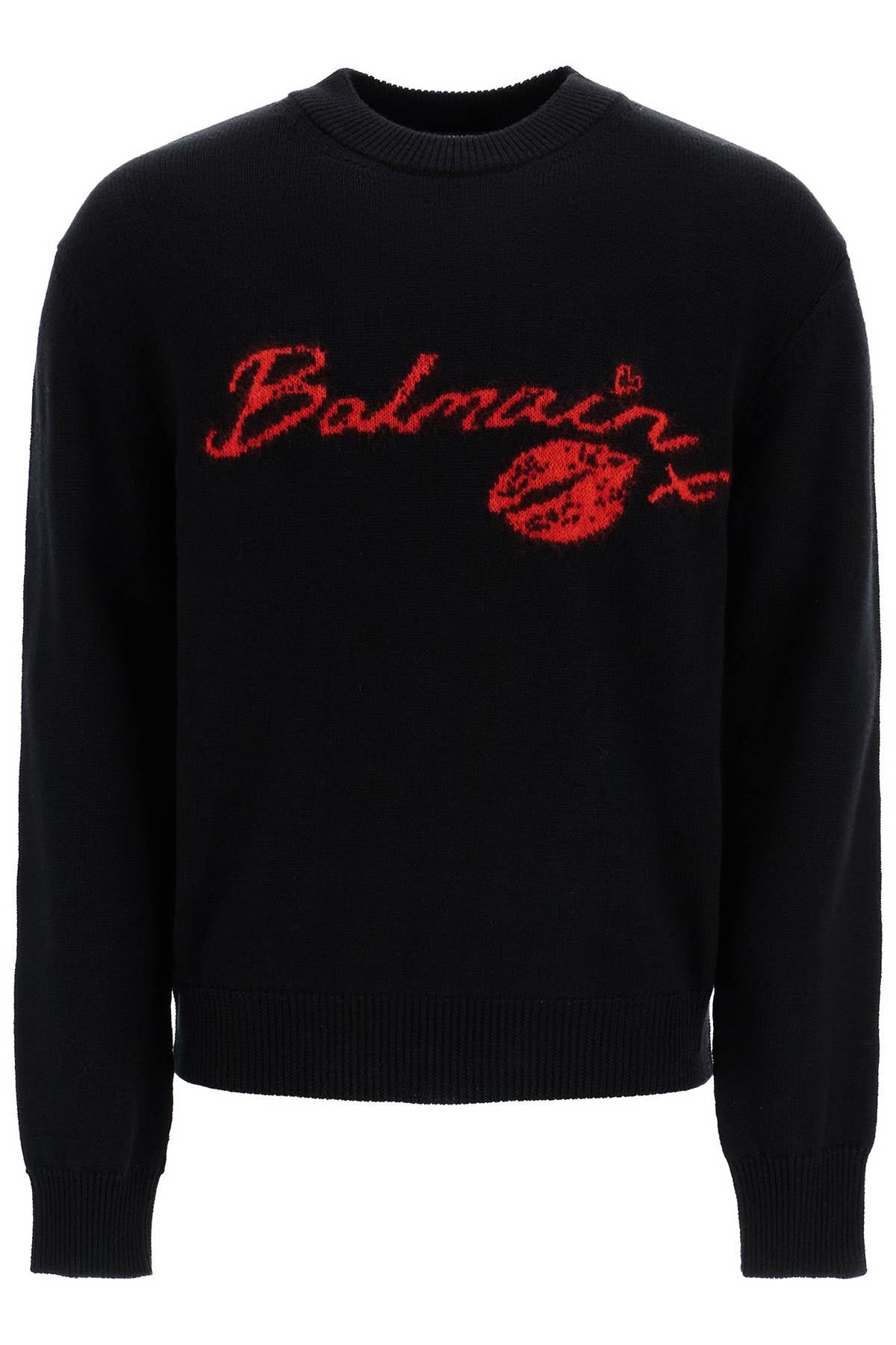 Me Sweater In Wool By Balmain  - Black