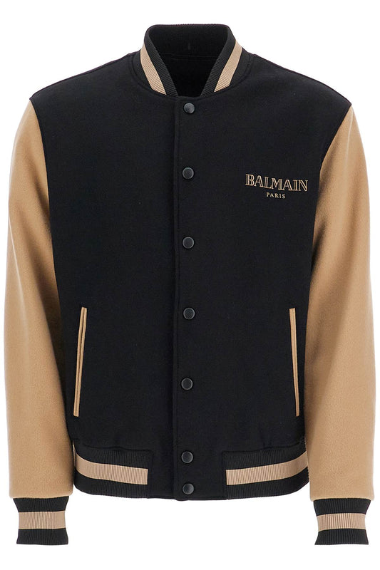 Wool And Cashmere Bomber Jacket  - Black