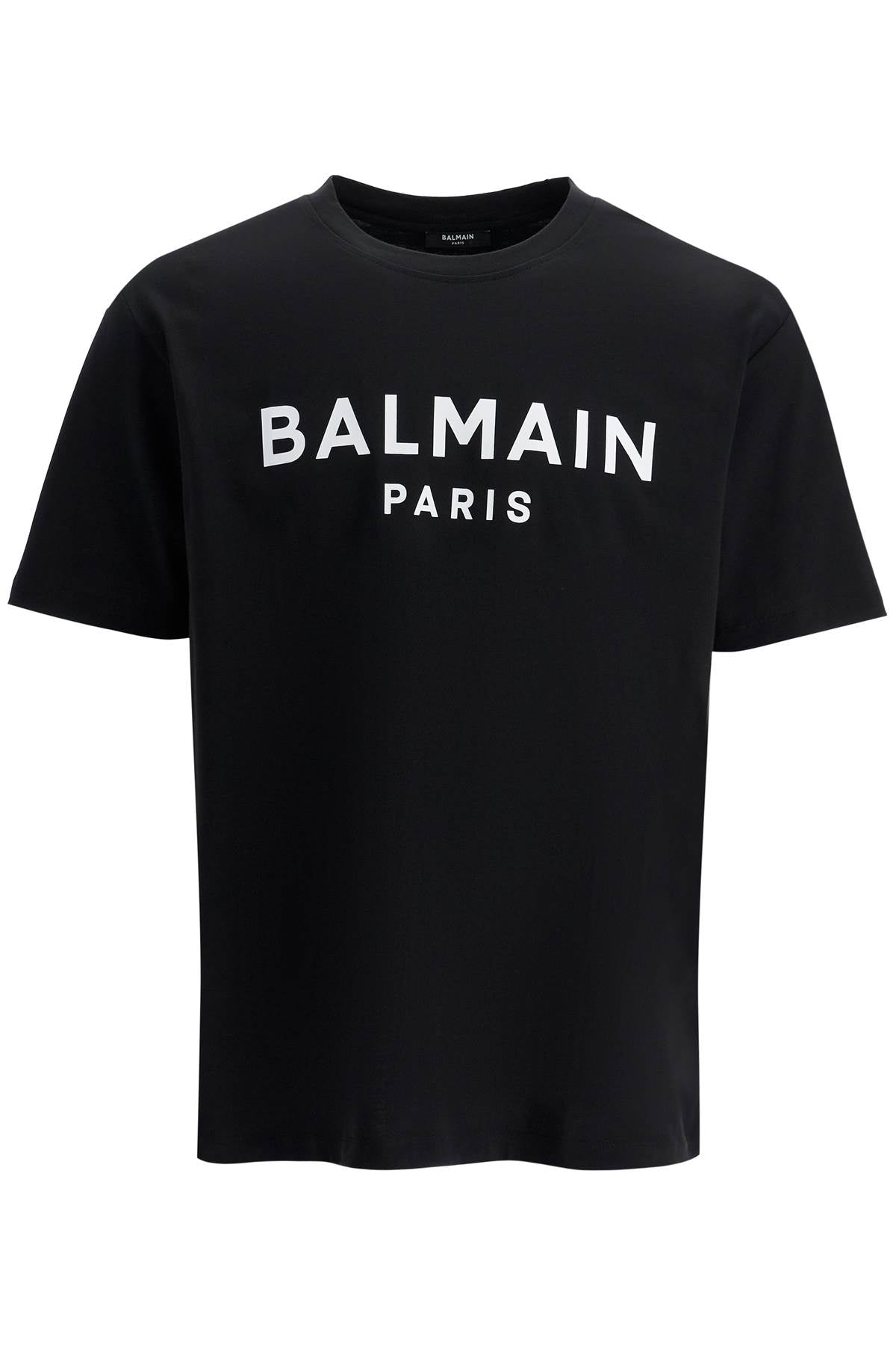 T-shirt With Logo Print  - Black