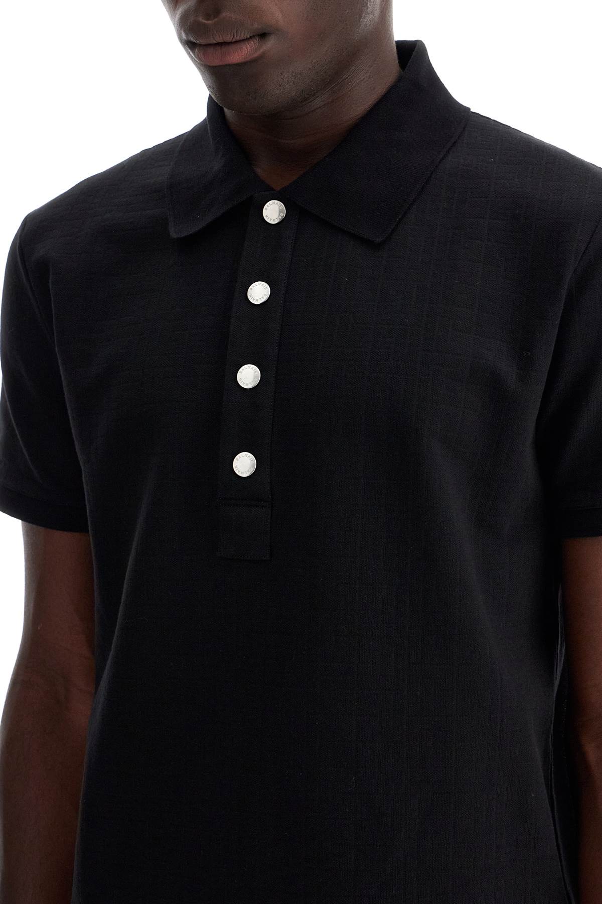 Polo Shirt With Pb Labyrinth Mon  - Black