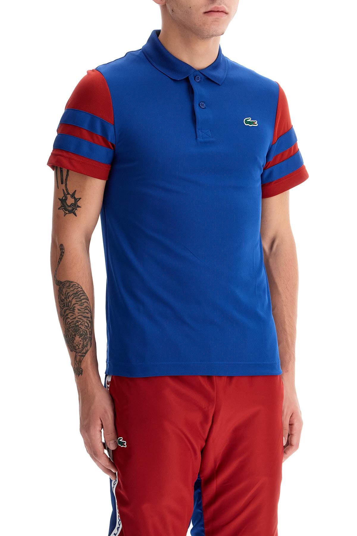 Ultra-dry Color Block Sports Polo  - Blue