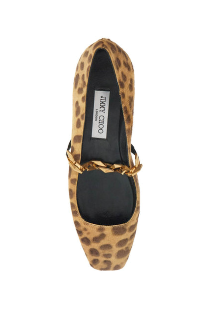 Leopard Print Tilda Ballerina  - Brown