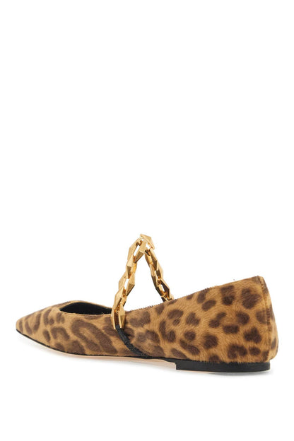 Leopard Print Tilda Ballerina  - Brown