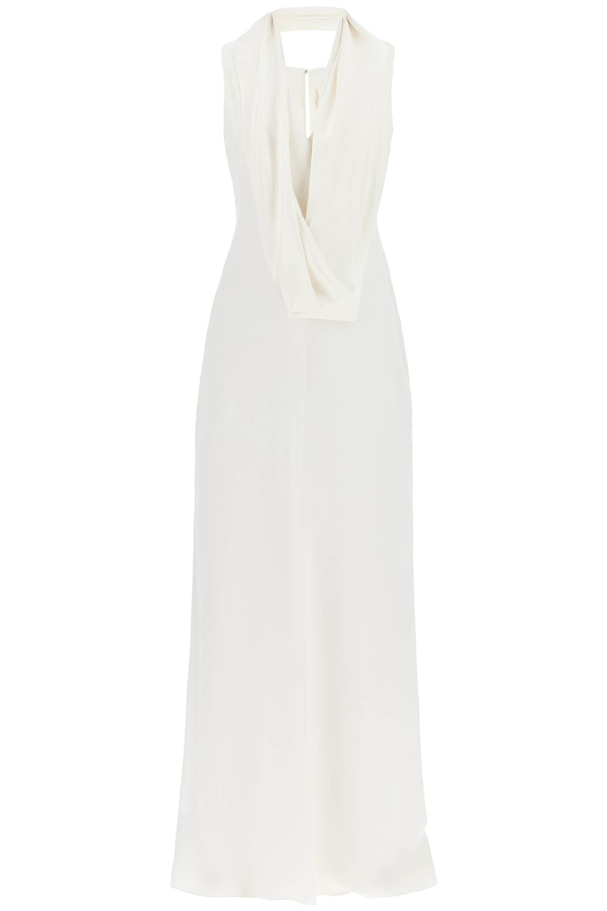 Maxi Silk Crãªpe De Chine Dress  - White