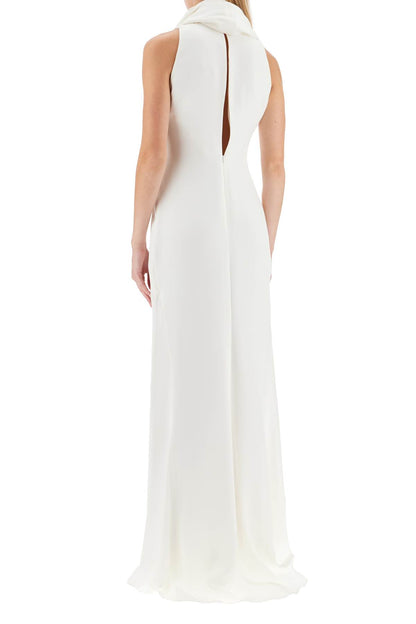 Maxi Silk Crãªpe De Chine Dress  - White