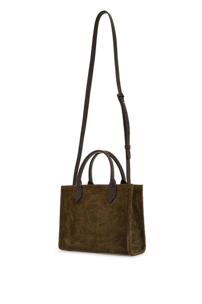 Suede B-army Tote Bag  - Green