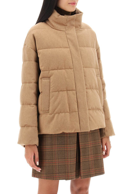 'donatello' Reversible Puffer Jacket  - Beige