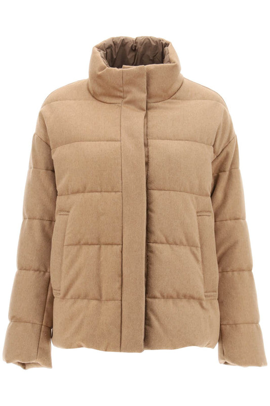 'donatello' Reversible Puffer Jacket  - Beige