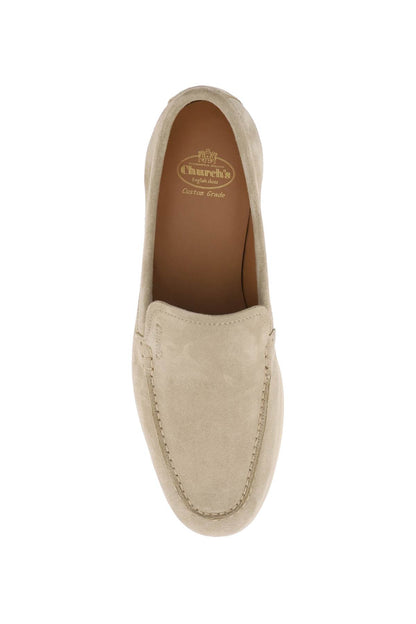 Suede Leather Lyn Moccas  - Beige