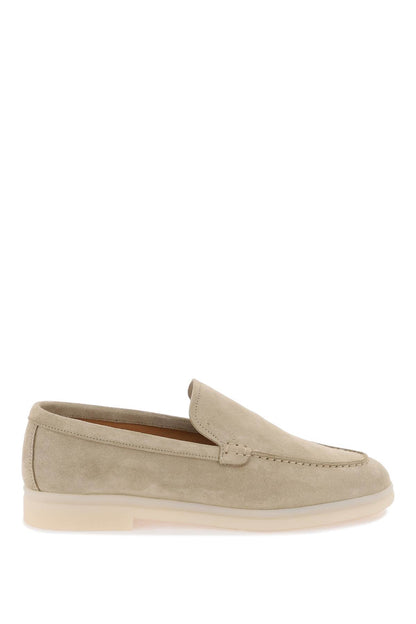 Suede Leather Lyn Moccas  - Beige