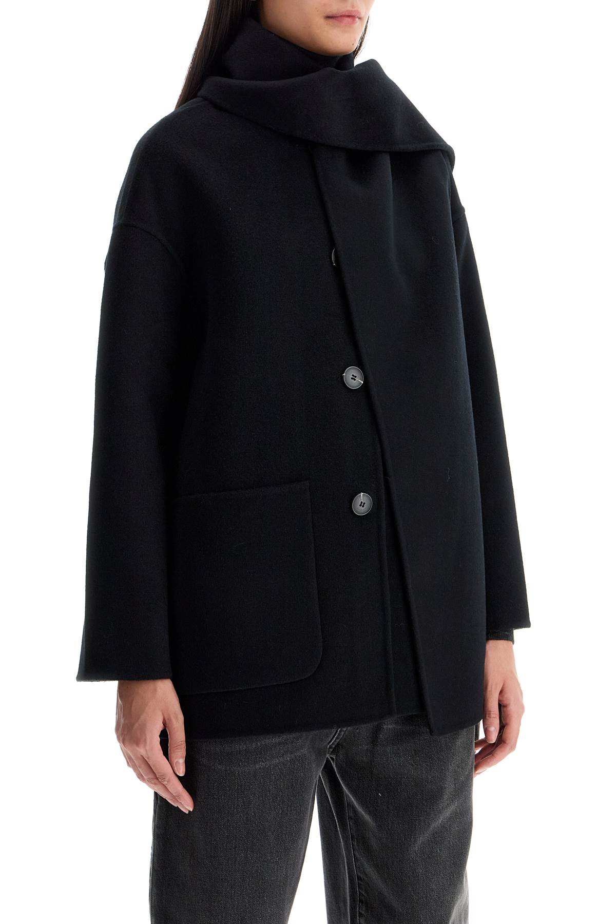 "antwerp Coat With Built-in  - Black