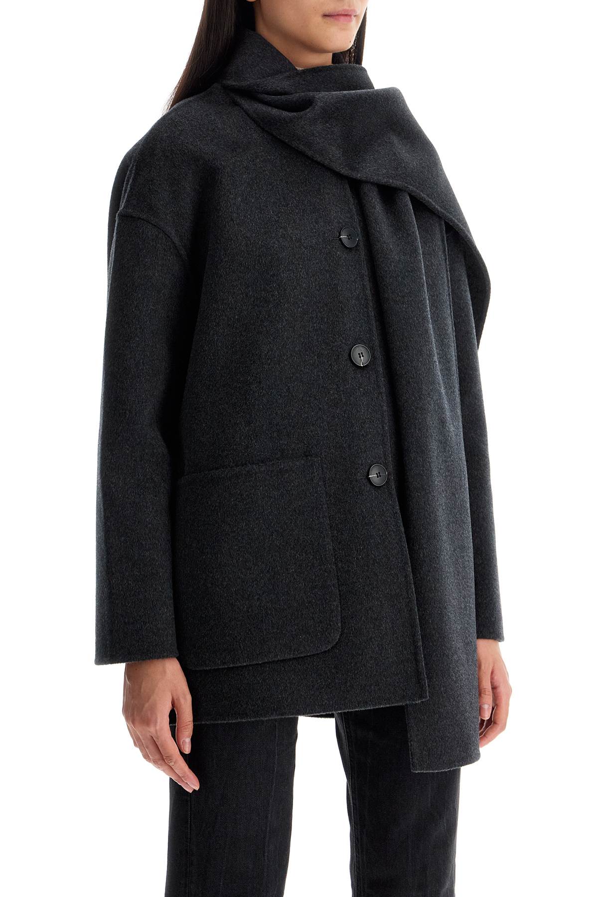 'antwerp Coat With Built-in  - Grey