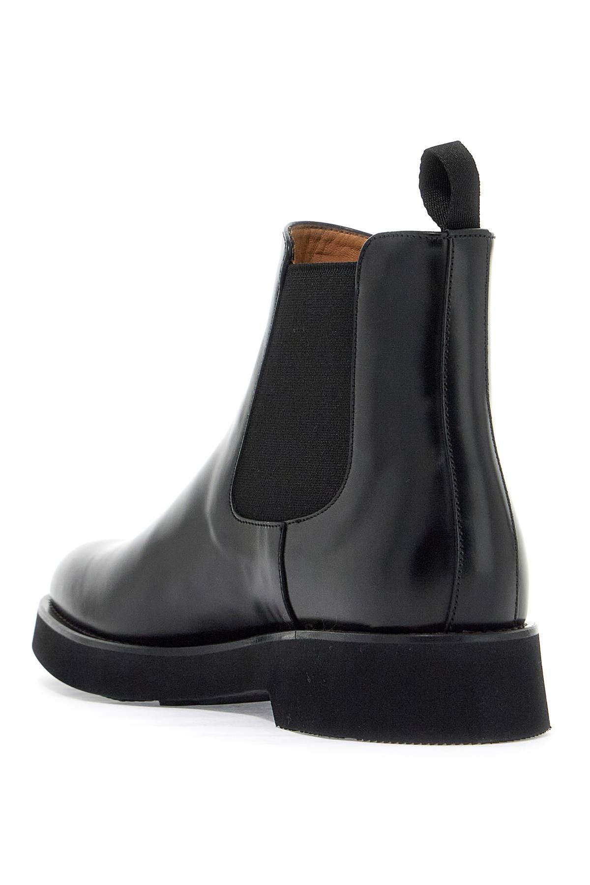 Monmouth Chelsea Leather Brushed Ankle Boots  - Black