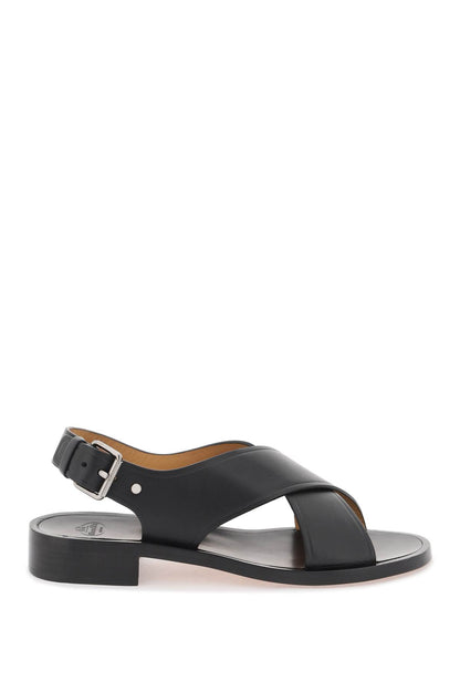 "rhonda Leather Sandals For  - Black