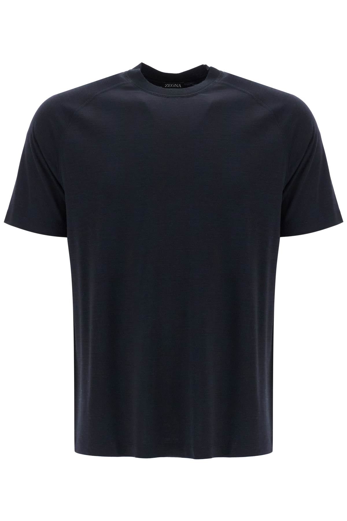 Wool Jersey T-shirt For Men  - Blue