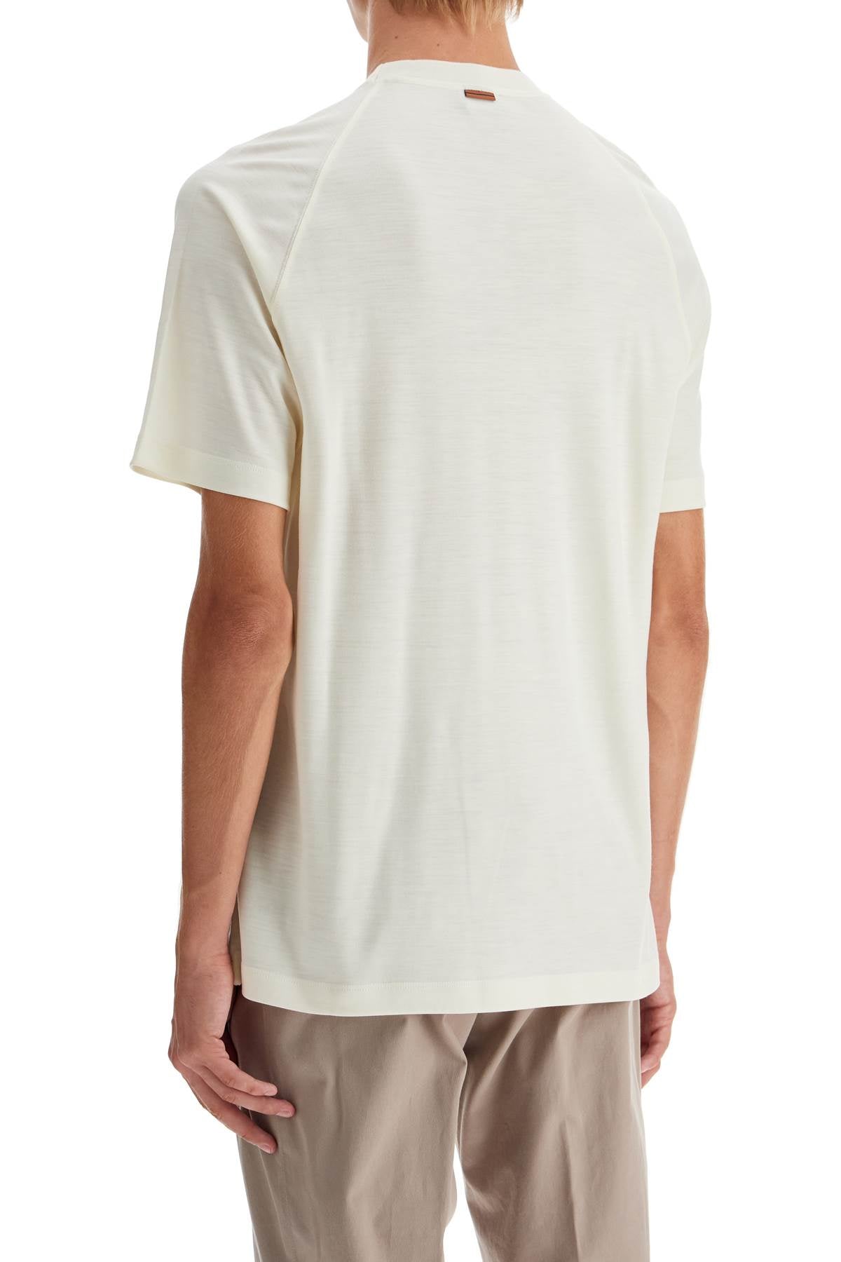 Wool Jersey T-shirt For Men  - White