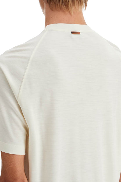 Wool Jersey T-shirt For Men  - White