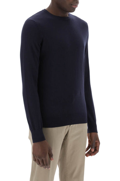 Cashseta Crew-neck Sweater  - Blue