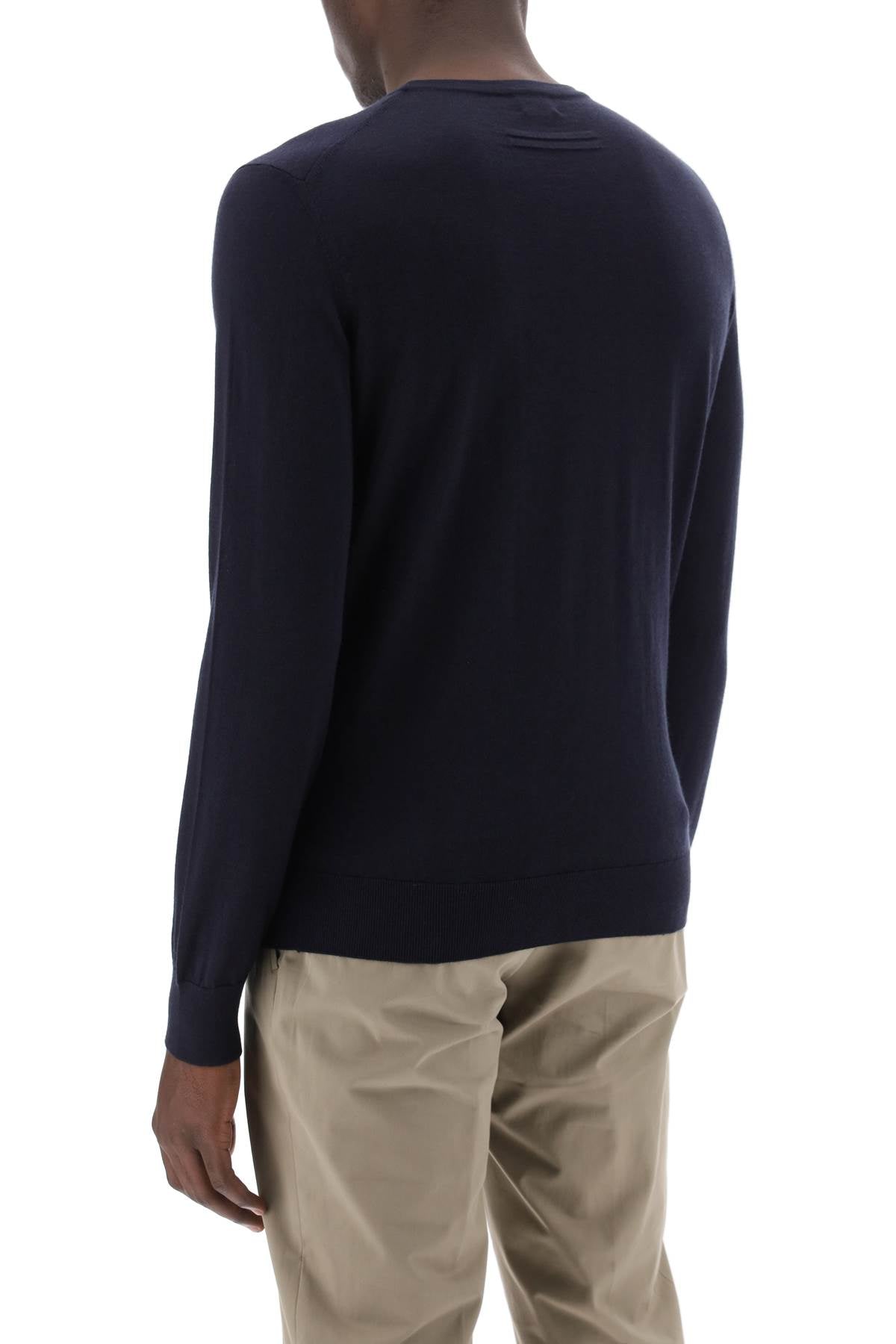 Cashseta Crew-neck Sweater  - Blue