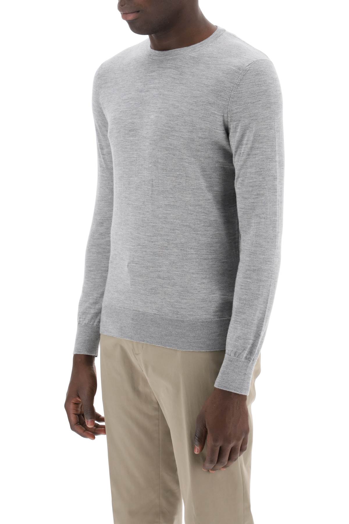 Cashseta Crew-neck Sweater  - Grey