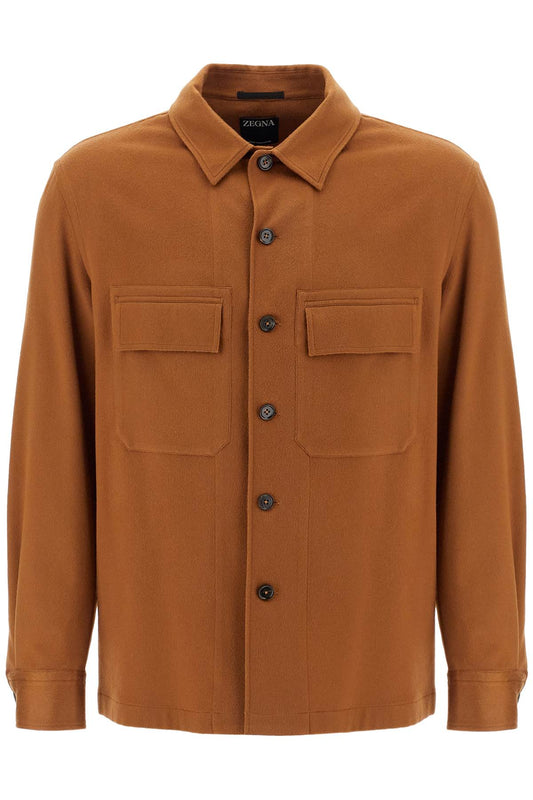 Cashmere Oasis Overshirt  - Brown