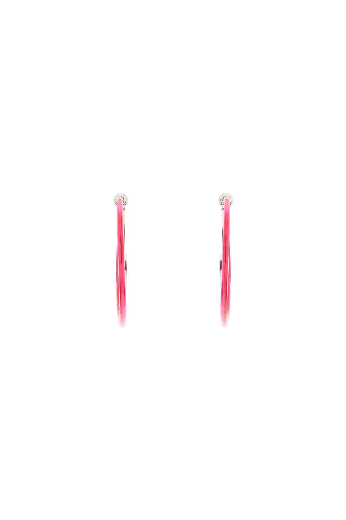 'upside Down' Earrings  - Fuxia