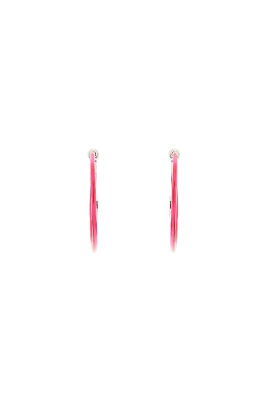 'upside Down' Earrings  - Fuxia