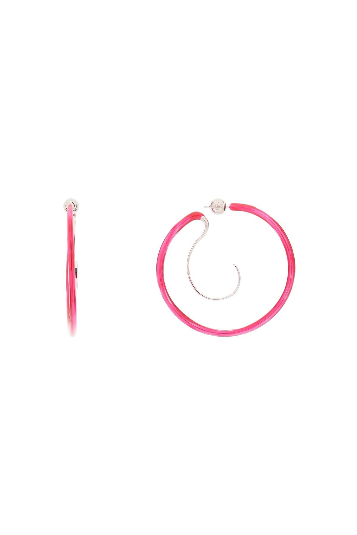 'upside Down' Earrings  - Fuxia