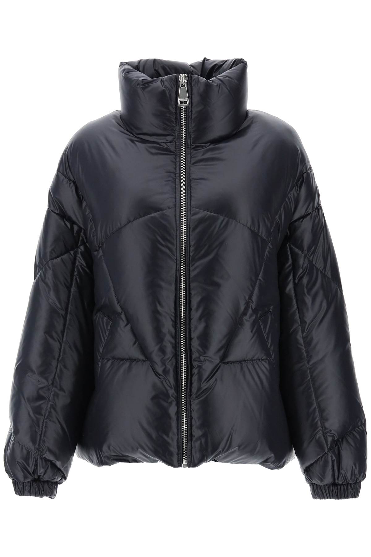 Moon Shiny Short Down Jacket  - Nero