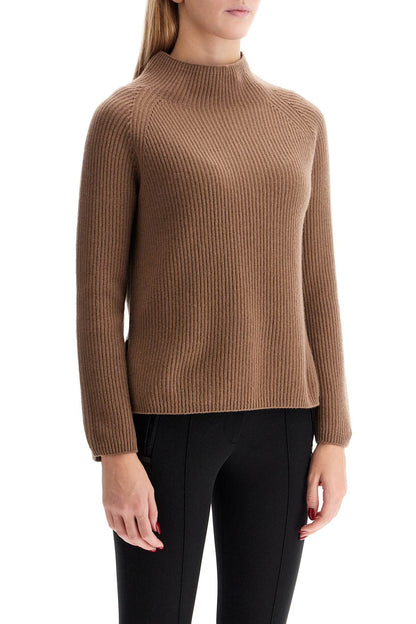 'english Rib Pullover With '  - Brown