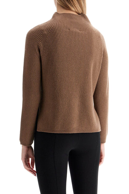 'english Rib Pullover With '  - Brown