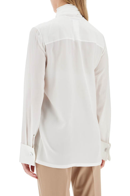 Silk Crepe De Chine Blouse 'ell  - White