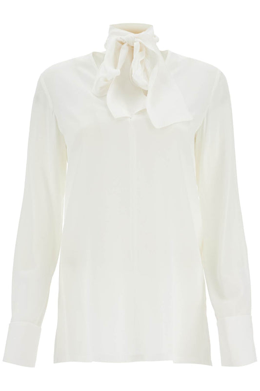 Silk Crepe De Chine Blouse 'ell  - White