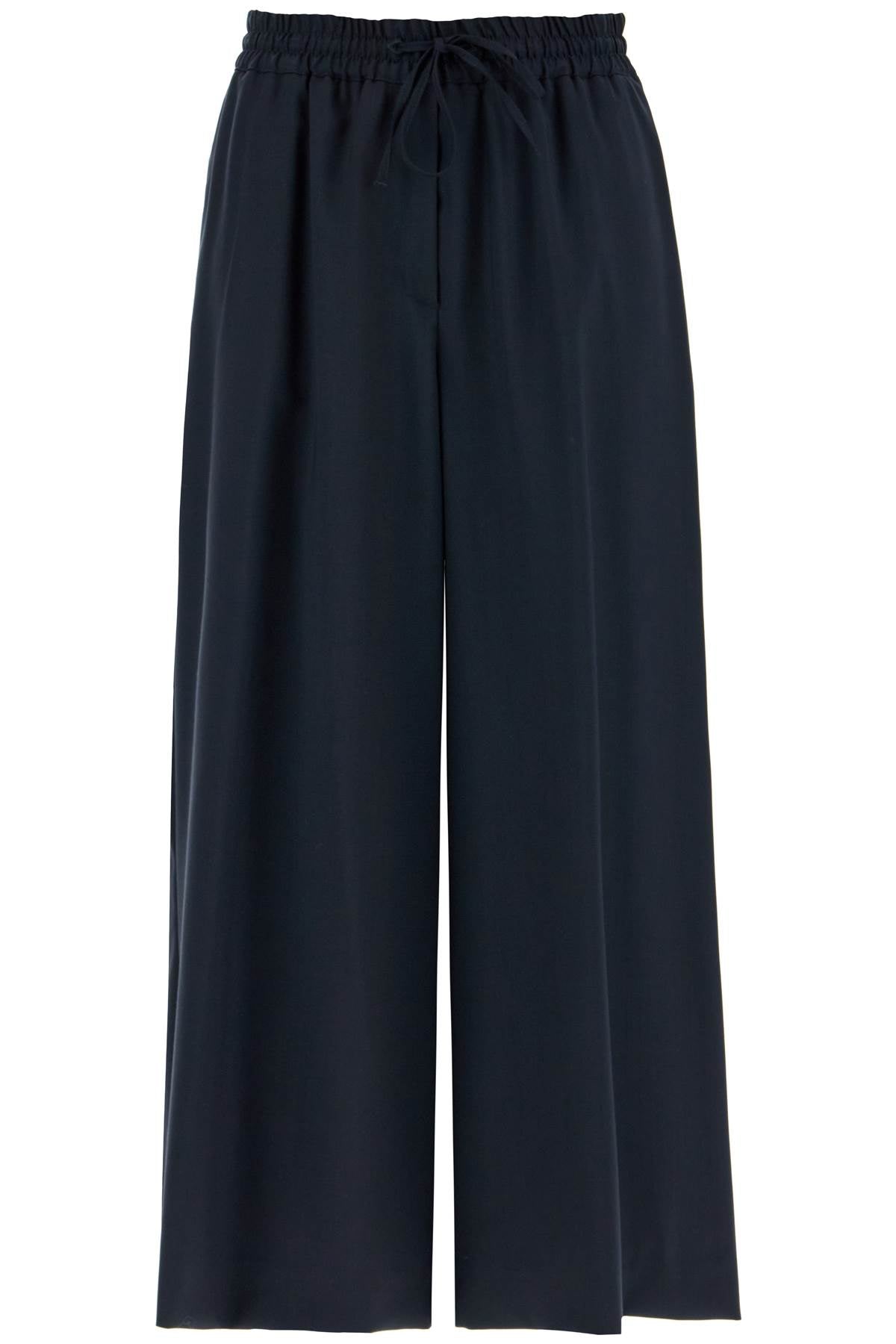 'cropped Elmo' Wool Trousers In  - Blue