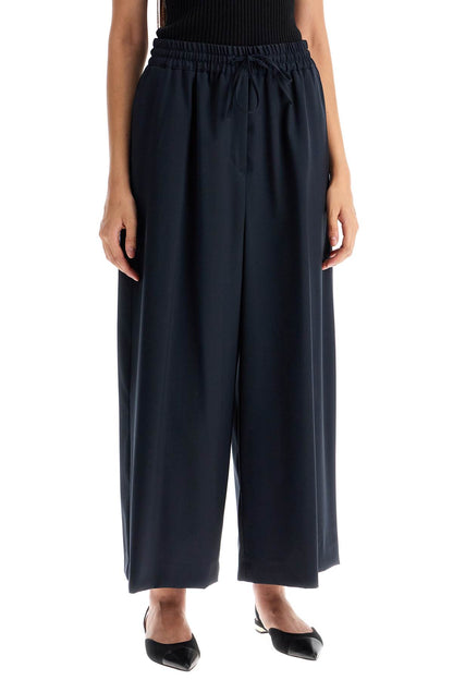 'cropped Elmo' Wool Trousers In  - Blue