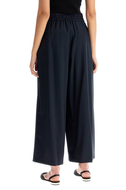 'cropped Elmo' Wool Trousers In  - Blue