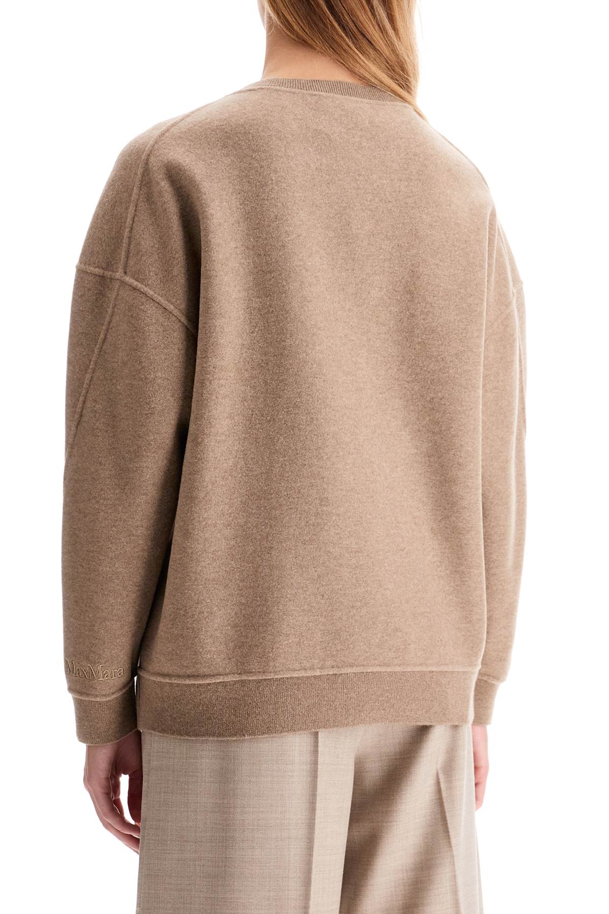 'elvira' Wool And Cashmere Jersey  - Beige