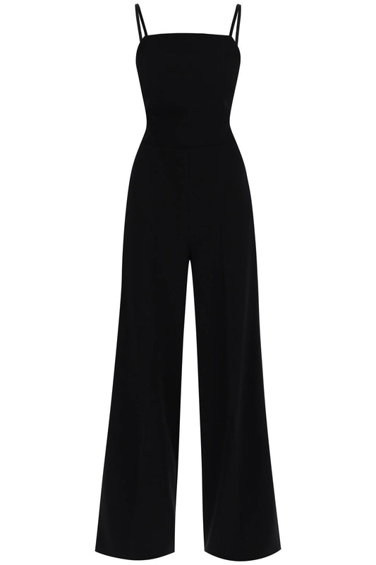 "elvy Wide-leg Jumpsuit  - Black