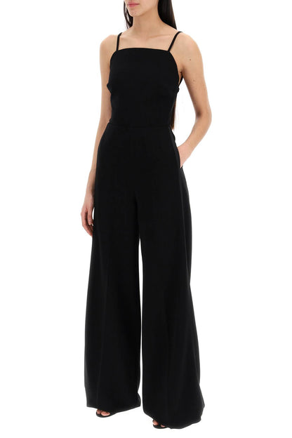 "elvy Wide-leg Jumpsuit  - Black