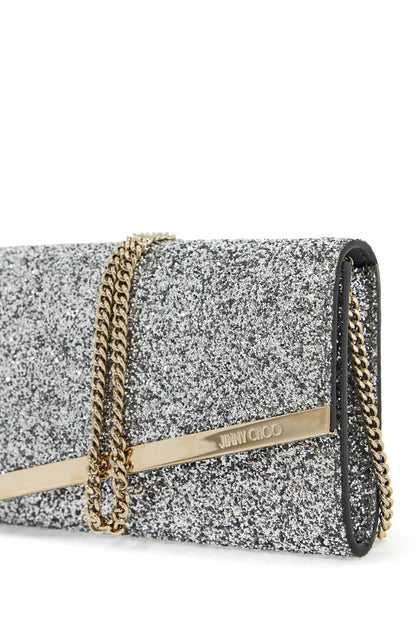 Glittered Emmie Clutch  - Silver