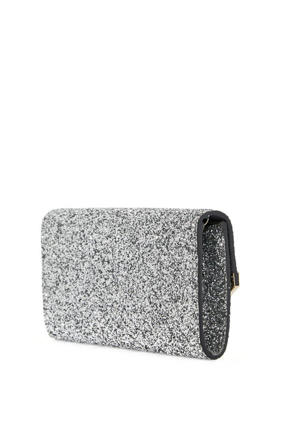 Glittered Emmie Clutch  - Silver