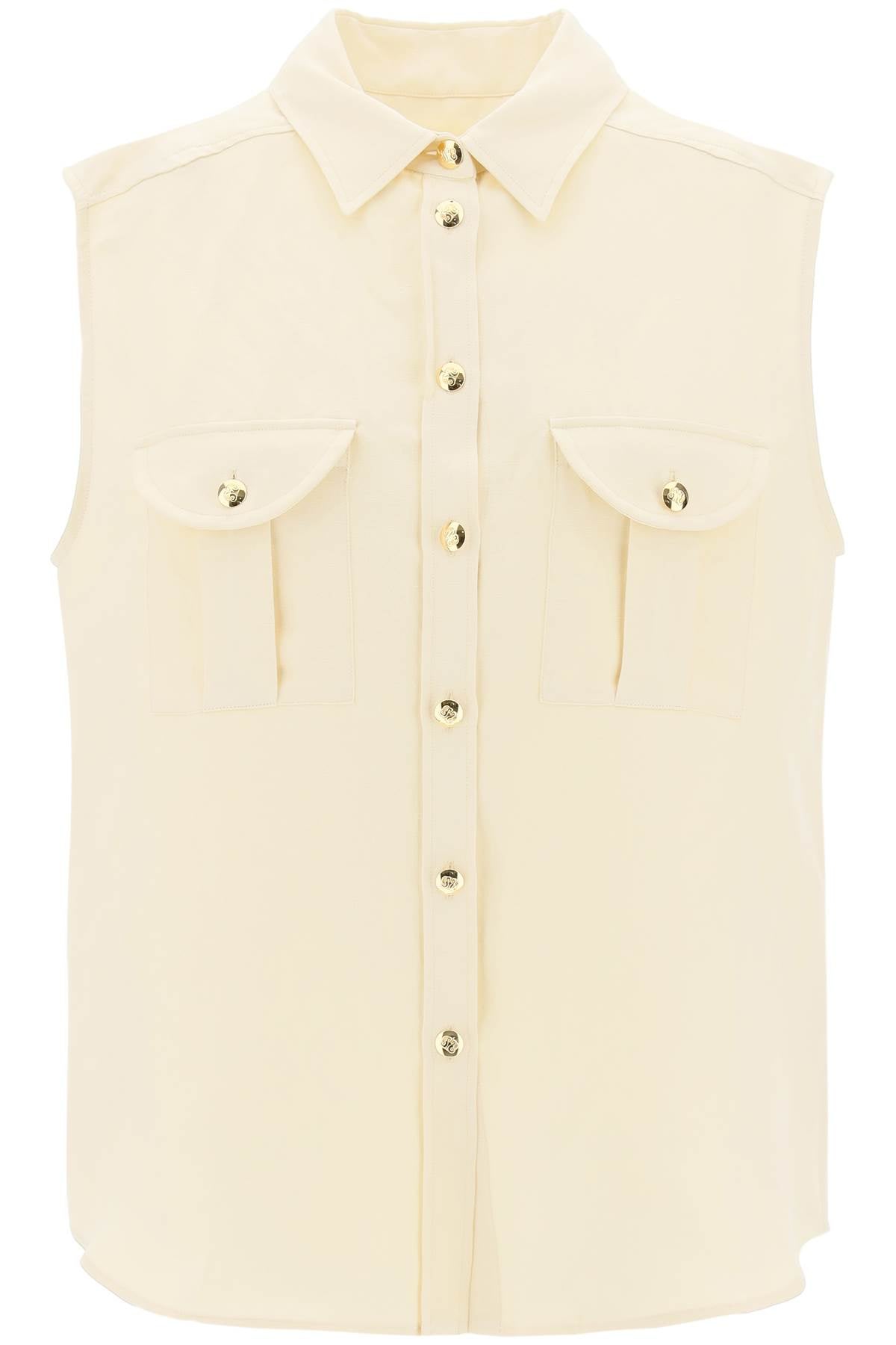 Savannah Pekín Sleeveless Shirt  - Neutro