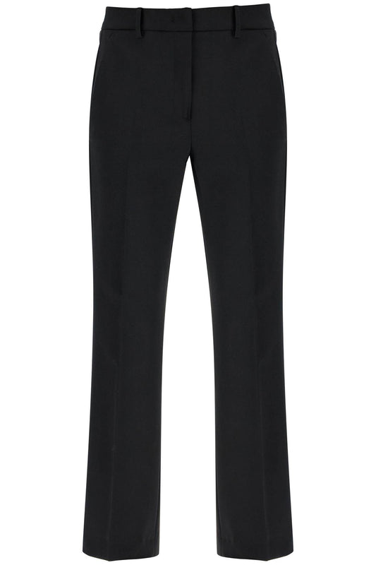 Pantaloni In Lana Stretch  - Black