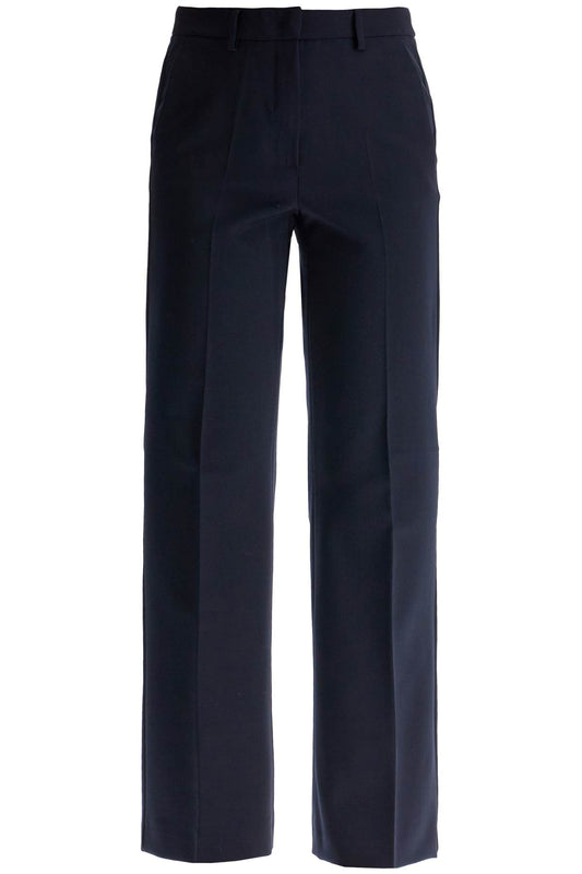 Pantaloni In Lana Stretch  - Blue